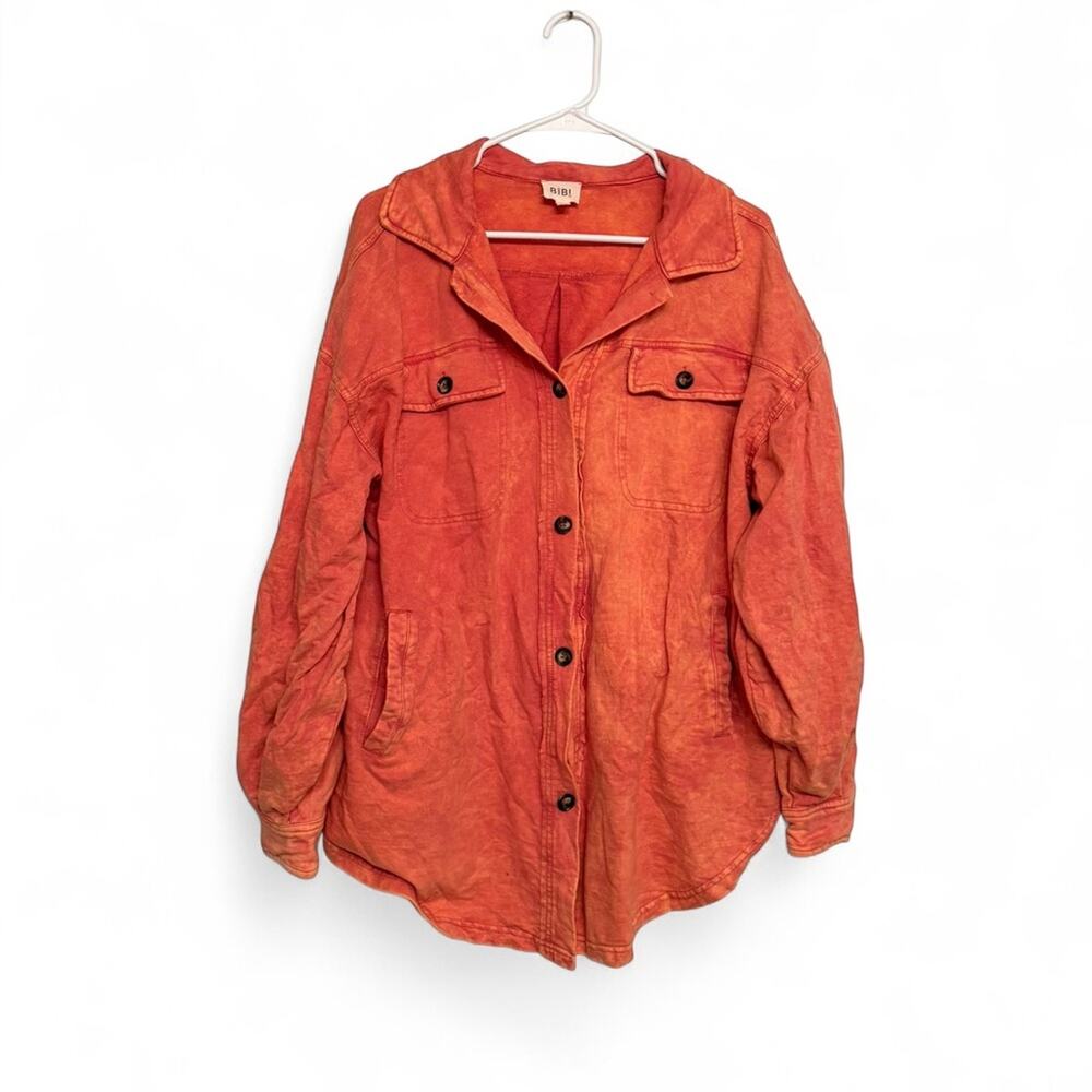 BiBi Vibrant Orange Utility Jacket
